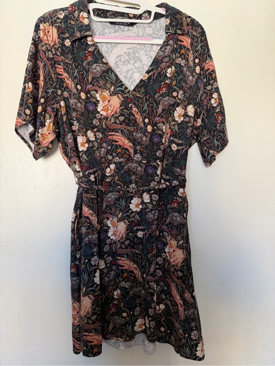 Disturbia Dresses & Skirts - Disturbia Dark Floral Botanical Collared Mini Dress Size US 10 Goth Cottagecore